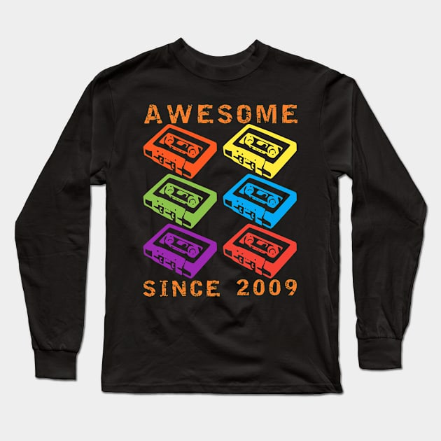 AWESOME SINCE 2009 Long Sleeve T-Shirt by equiliser